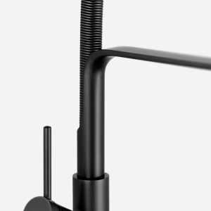 Torneira Monocomando Gourmet de Cozinha (Venice Preta Fosca)