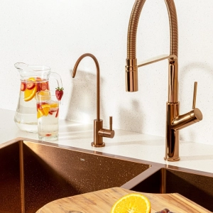 Torneira Monocomando Gourmet de Cozinha (Venice Ros&eacute; Gold)