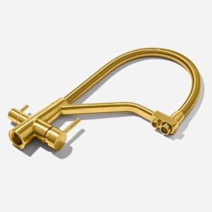 Torneira Monocomando Gourmet de Filtro (Nassau Dourada Fosca)