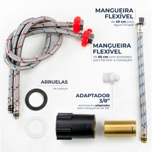 Torneira Monocomando Gourmet de Filtro (Nassau Grafite Fosca)