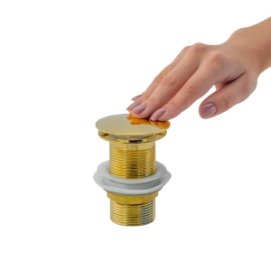 V&aacute;lvula Click de Inox para Cubas (Dourada)