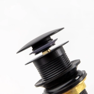 V&aacute;lvula Click de Inox para Cubas (Preta Fosca) - Outlet