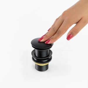 V&aacute;lvula Click de Inox para Cubas (Preta Fosca) - Outlet