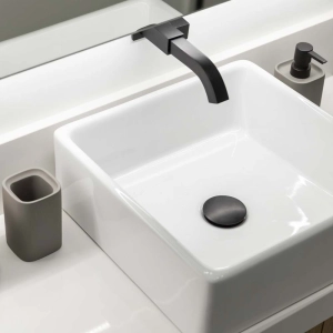 V&aacute;lvula Click de Inox para Cubas (Preta Fosca)