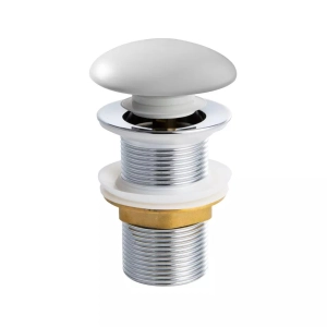 Válvula Click de Louça para Cubas (Branca Fosca)