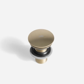 Válvula Click 7/8" de Inox para Cubas (Ouro Fosca) - Outlet Produto Válvula Click 7/8" de Inox para Cubas (Ouro Fosca) - Outlet