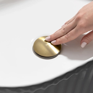 Válvula Click de Inox para Cubas (Ouro Fosca)