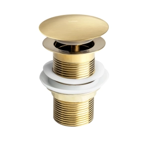 Válvula Click de Inox para Cubas (Ouro Fosca)