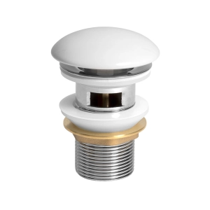 V&aacute;lvula Click de Lou&ccedil;a para Cubas com Ladr&atilde;o (Branca)