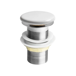 Válvula Click Slim de Louça para Cubas (Branca)