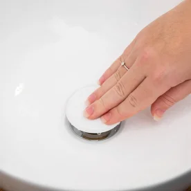 Válvula Click Slim de Louça para Cubas (Branca) Produto Válvula Click Slim de Louça para Cubas (Branca)