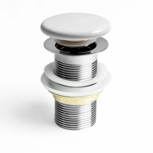 Válvula Click Slim de Louça para Cubas (Branca)