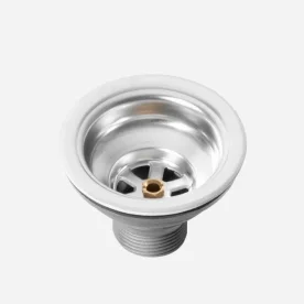 Válvula Inox para Cuba Cozinha 4 1/2" com Tampa (Escovada) - Outlet Produto Válvula Inox para Cuba Cozinha 4 1/2" com Tampa (Escovada) - Outlet