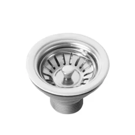 Válvula Inox para Cuba Cozinha 4 1/2" com Tampa (Escovada) - Outlet Produto Válvula Inox para Cuba Cozinha 4 1/2" com Tampa (Escovada) - Outlet