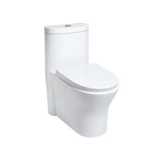Vaso Sanit&aacute;rio Monobloco Kit Completo (Bordeaux Branco)